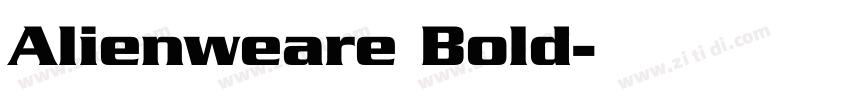 Alienweare Bold字体转换